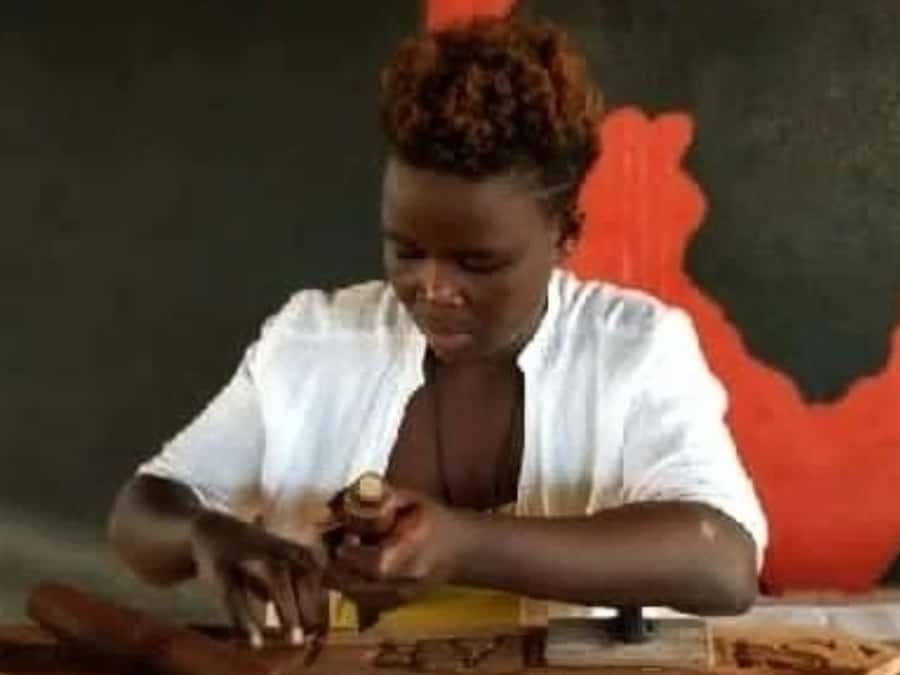 Beginner Swahili Woodcarving Classes with Woman Woodcarver - The first lesson: tools, wood, and a slower pace
