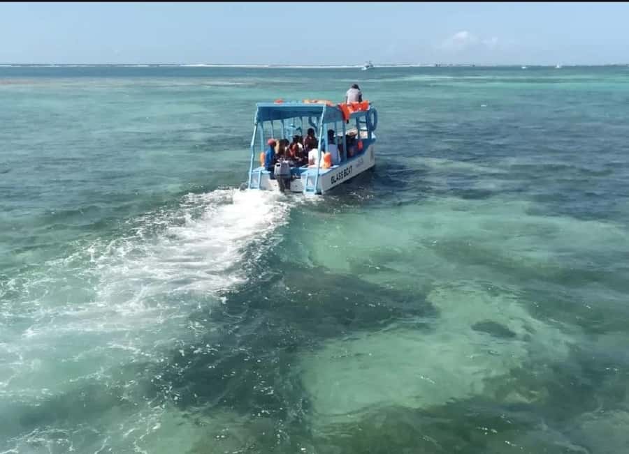 Diani Beach: Glass Boat Cruise to Robinson Island - Tuk tuk pickup makes the start easy
