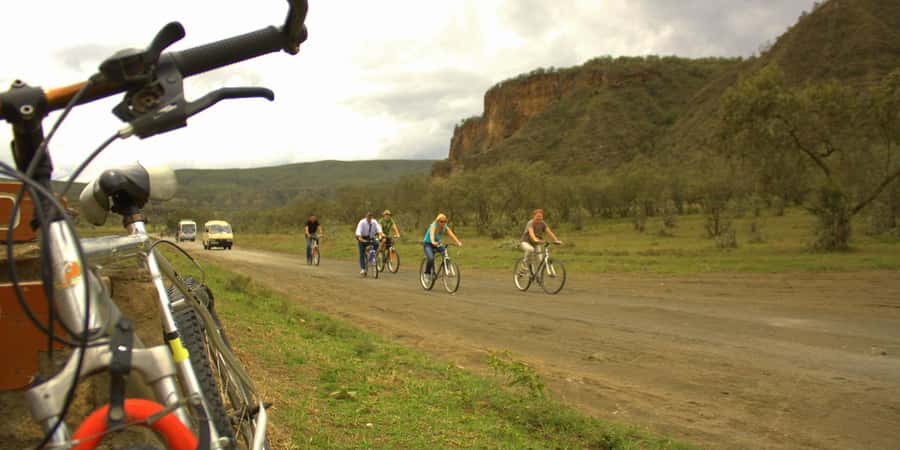Hell's Gate and Lake Naivasha Guided Day Trip - Riding through Hell’s Gate National Park