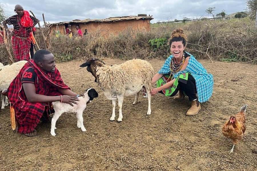 Masai Cultural Village Day Tour From From Nairobi - Walking through the village