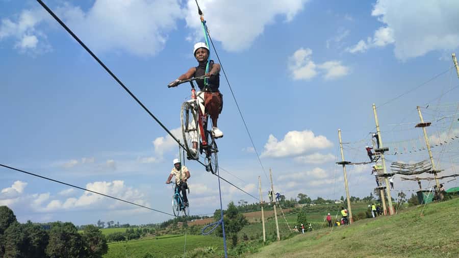 Nairobi: 1 Day of Pure Adrenaline Adventure in Kenya - Burudani’s high rope courses