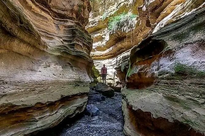 Private Day tour to Hell's Gate National Park and Lake Naivasha - Walking beneath the cliffs and through the gorges