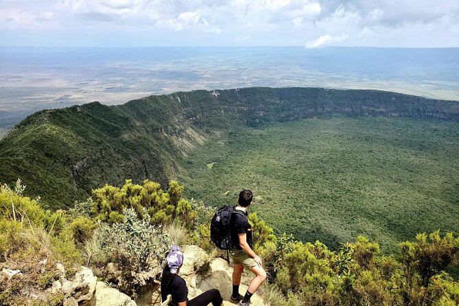 Private Hiking Day Trip to Mt. Longonot from Nairobi - Reaching the crater rim at 2,560 meters