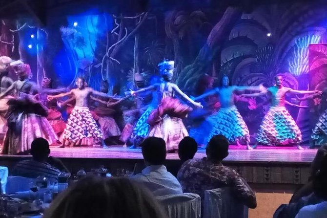 Safari Cat Dancers Show And Dinner - Dinner under the palm-thatch roof