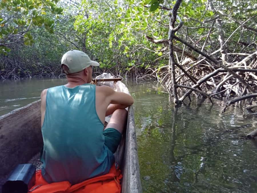 Watamu: Sunset Mangrove Canoe Tour with Coconut Drink - Meeting the Giriama village after the canoe ride
